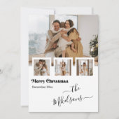 レトロ数々の写真クリスマス シーズンカード (正面)