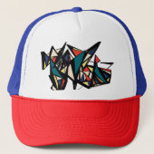 レトロ数々の帽 キャップ (正面)