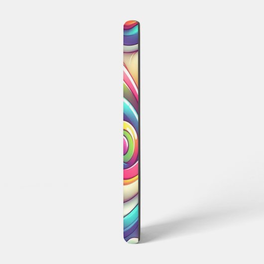 レトロ数々の色の漫画菓子 SAMSUNG GALAXYケース (左側面)