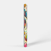 レトロ数々の色の漫画菓子 SAMSUNG GALAXYケース (右側面)