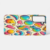 レトロ数々の色の漫画菓子 SAMSUNG GALAXYケース (裏面横)