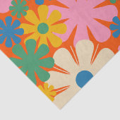 レトロ数々の花 – カラー60s 70s花柄 薄葉紙 (詳細)