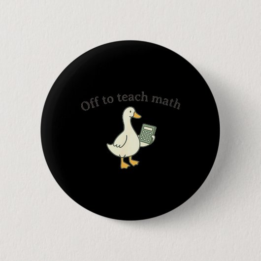 レトロ数学教師 ゴーセ 数学教師 缶バッジ (正面)