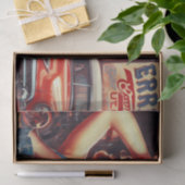 レトロ整備士ガール 薄葉紙 (ギフト)