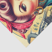 レトロ整備士ガール 薄葉紙 (詳細)