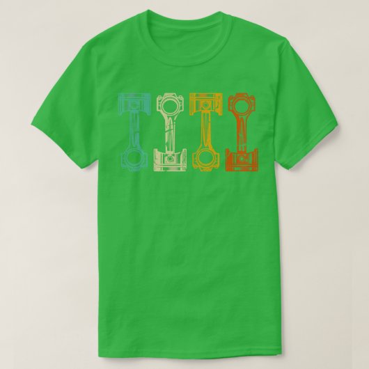レトロ整備士ヴィンテージチューナ Tシャツ (デザイン正面)