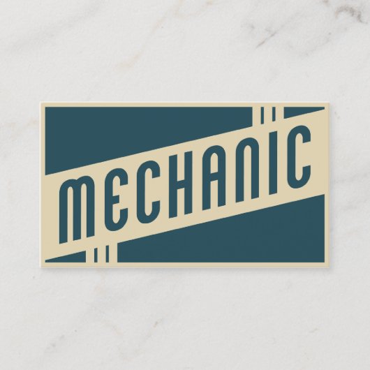 レトロ整備士 名刺 (正面)