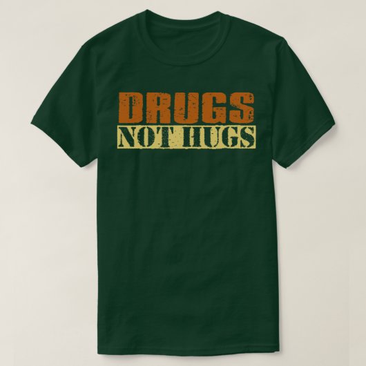 レトロ文字薬Not Hugs Tシャツ (デザイン正面)