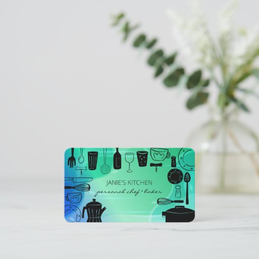 レトロ料理器具 名刺 (スタンド正面)