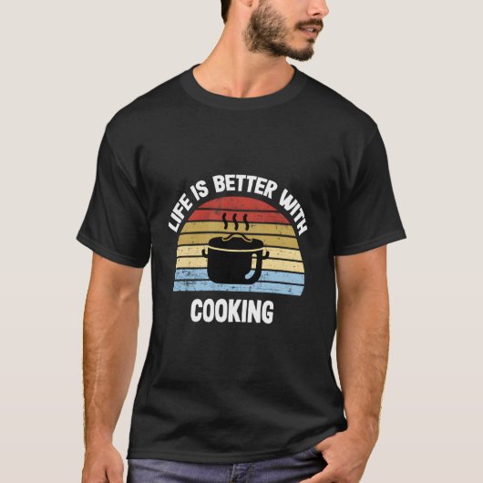レトロ料理 Tシャツ (正面)