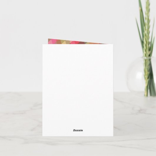 レトロ斜めクリスマスプレイドかわいい写真空白の シーズンカード (裏面)