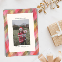 レトロ斜めクリスマスプレイドかわいい名門私立校風の写真