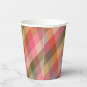 レトロ斜めクリスマスプレッドキュートホリデ名門私立校風のー 紙コップ (右)