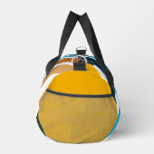 レトロ斜ストライプ線 ダッフルバッグ (右)