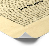 レトロ新聞のポスターヴィンテージレジストリ ポスター (角)