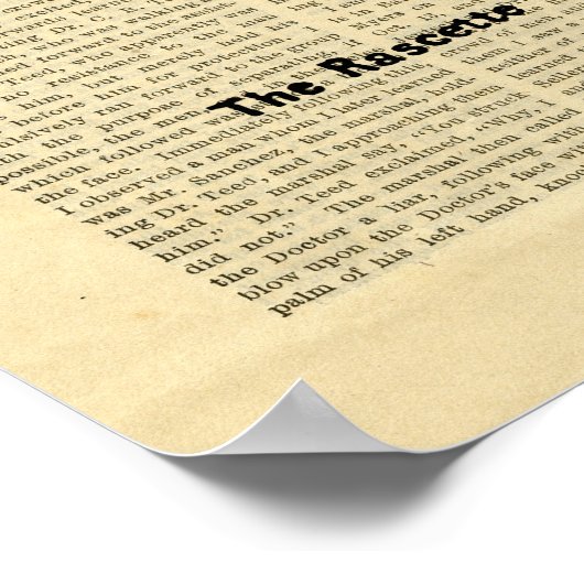 レトロ新聞のポスターヴィンテージレジストリ ポスター (角)