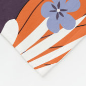 レトロ新規デザインフローラインディフラワースケッチアエシュ フリースブランケット (角)