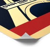 レトロ旅行ポスターコラージュ ポスター (角)