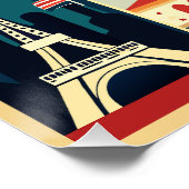 レトロ旅行ポスターコラージュ ポスター (コーナー)