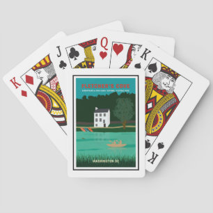 レトロ旅行ポスターフレッチャーズコーブワシントンDC トランプ