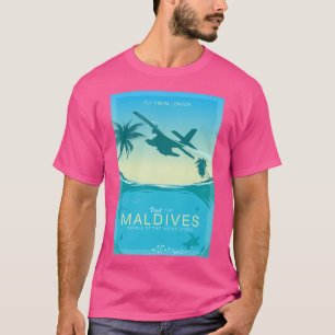 レトロ旅行モルディブを訪問 – Inの真珠 Tシャツ