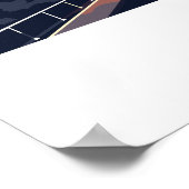 レトロ旅行先TOKYO JAPAN WALL ART ポスター (角)