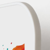 レトロ旅行地図テキサス州州 ピックルボールラケット (左詳細)