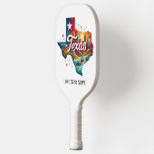 レトロ旅行地図テキサス州州 ピックルボールラケット (左)
