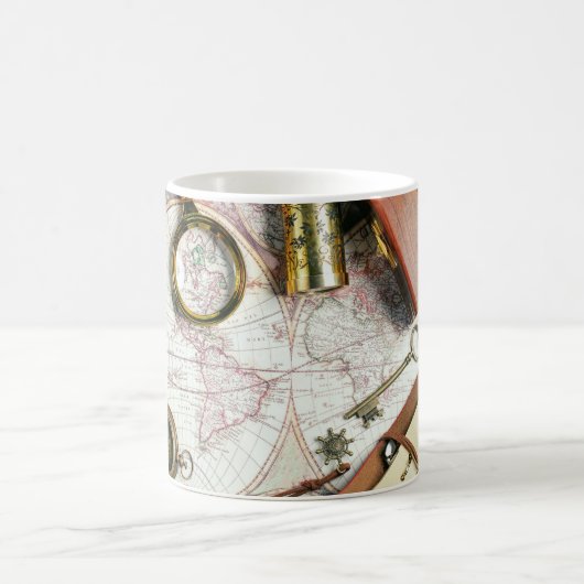 レトロ旅行 コーヒーマグカップ (中央)