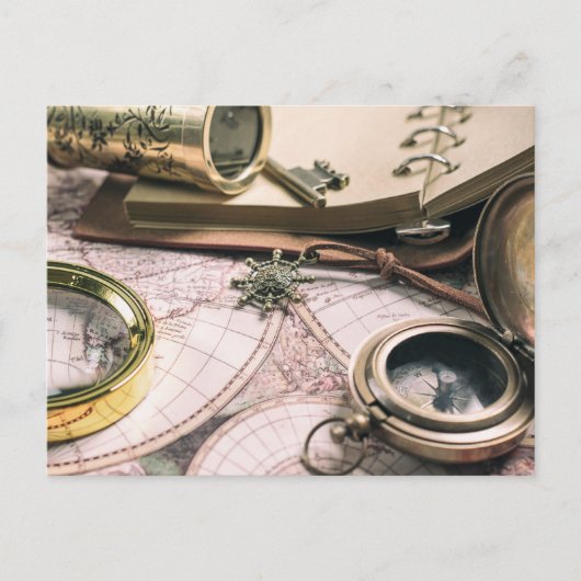レトロ旅行 ポストカード (正面)