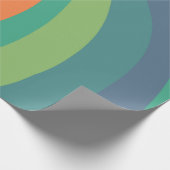 レトロ旋回カラフル60s ラッピングペーパー (角)