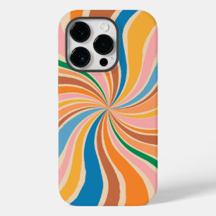 レトロ旋回抽象芸術アートiPhone / iPadケース Case-Mate iPhone 14 Proケース