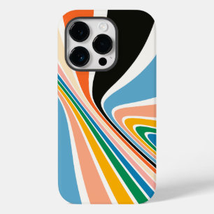 レトロ旋回抽象芸術アートiPhone / iPadケース Case-Mate iPhone 14 Proケース