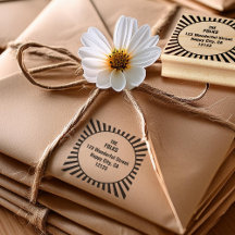 レトロ日が差すことイラストレーション差出人住所