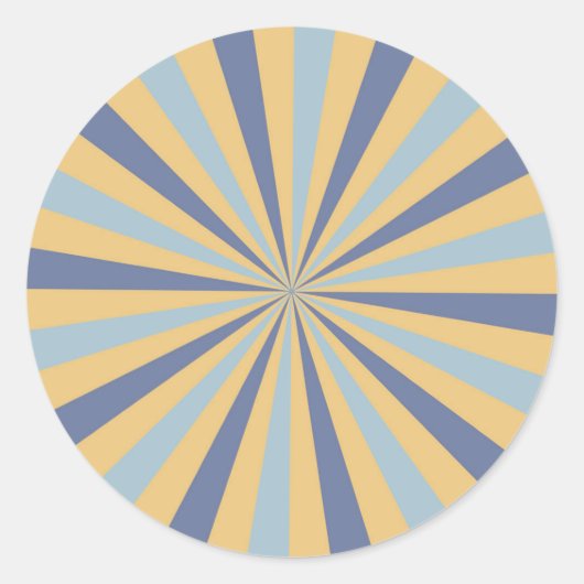 レトロ日が差すことシール ラウンドシール (正面)