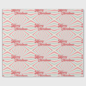 レトロ日が差すことメリークリスマスミッドセンチュリー ラッピングペーパー (フラット)