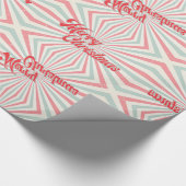 レトロ日が差すことメリークリスマスミッドセンチュリー ラッピングペーパー (角)