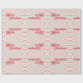 レトロ日が差すことメリークリスマスミッドセンチュリー ラッピングペーパー (フラット)