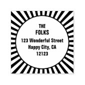 レトロ日が差すこと自己インキングゴム印 セルフインキングスタンプ (デザイン)