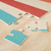 レトロ日が差すこと:カラフルヴィンテージバナー。 ジグソーパズル (側面)