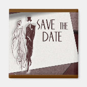 レトロ日付の保存 マグネット (正面)