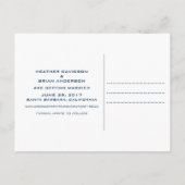 レトロ日付はがきを保存する(青) 案内ポストカード (裏面)