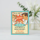 レトロ日付はがきを保存 案内ポストカード (スタンド正面)