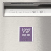 レトロ日付磁石、紫を保存 マグネット (インサイチュ (食洗機))