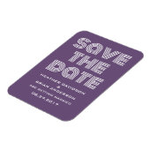 レトロ日付磁石、紫を保存 マグネット (左側)