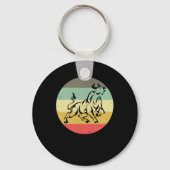 レトロ日取引業者ヴィンテージ株式市場 キーホルダー (正面)