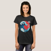 レトロ日本のウェーブケンポカラテ武術アーツセルフ Tシャツ (正面フル)