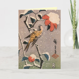 レトロ日本のクリスマスカード シーズンカード