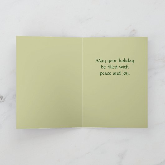 レトロ日本のクリスマスカード シーズンカード (内部)