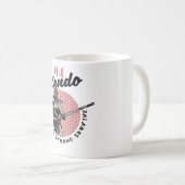 レトロ日本の剣道 – 唯一の強生き延びい コーヒーマグカップ (正面右)